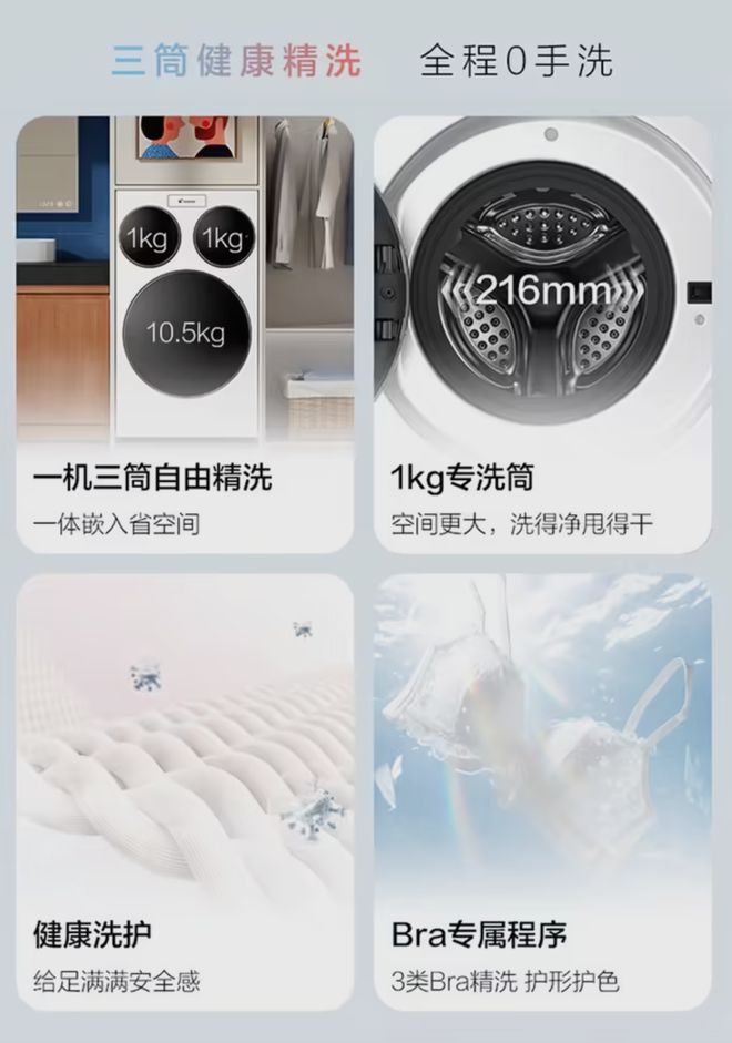 懒人洗衣机”衣服袜子内裤可以分开洗！爱游戏app手机版海尔推出“全球首款(图6)